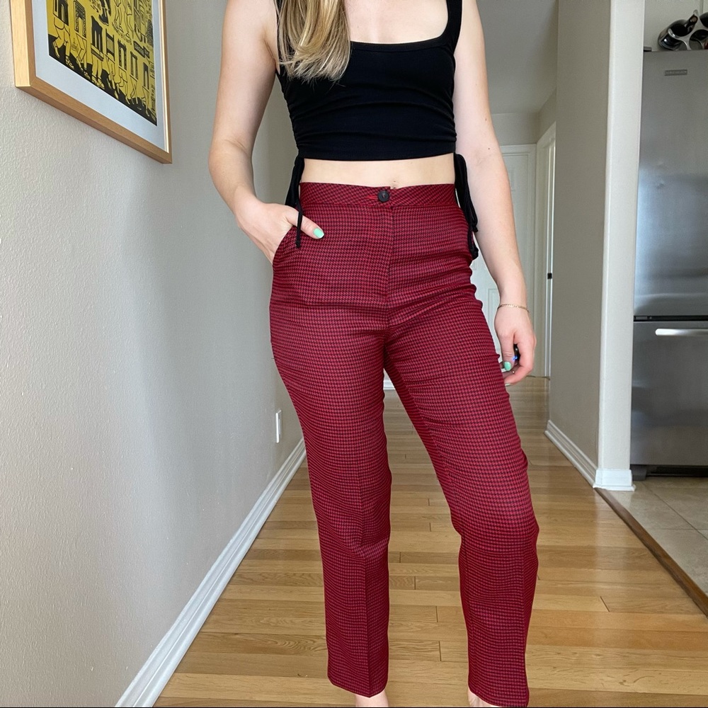 Red & Black Checkered Trouser